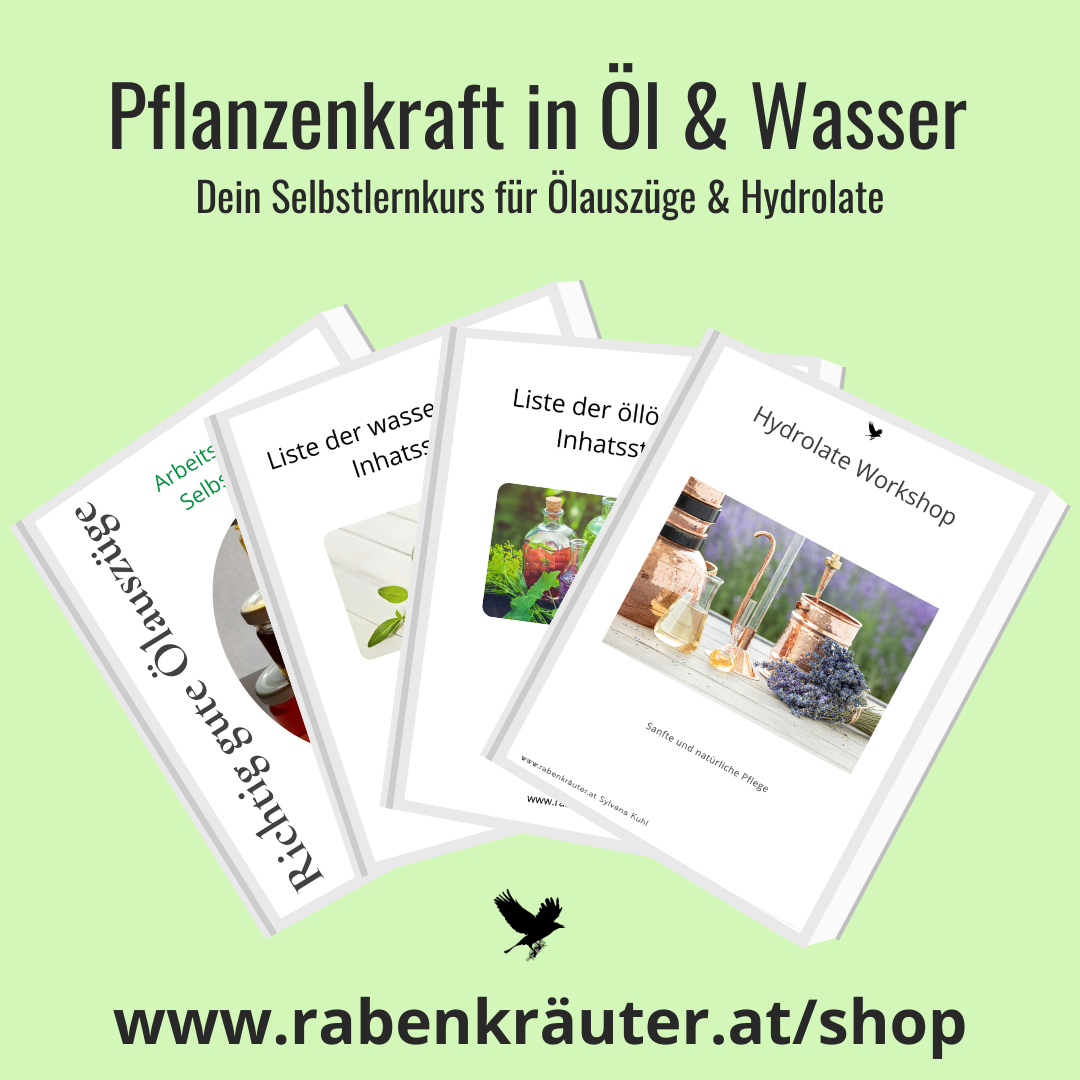 Pflanzenkraft im Doppelpack – Ölauszüge & Hydrolate selber machen