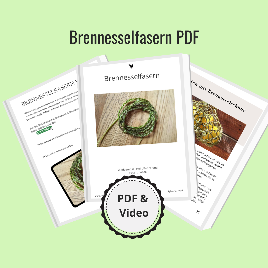 Brennesselfasern Schritt für Schritt
