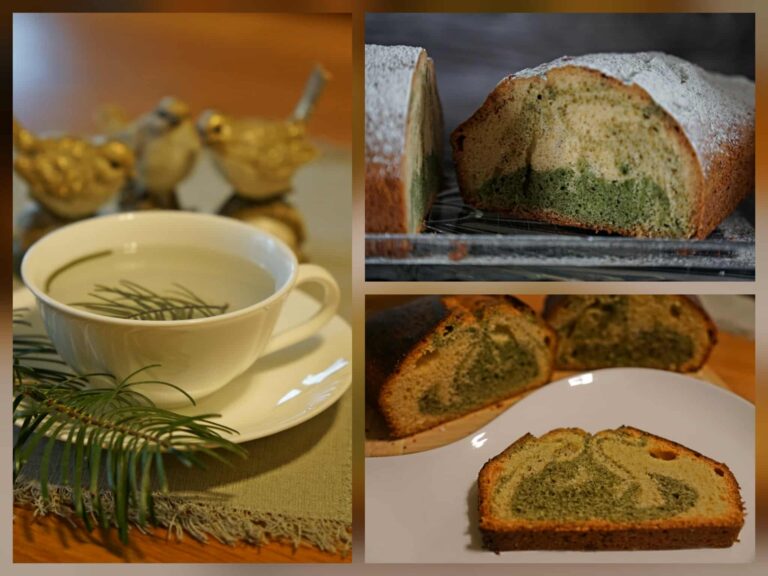 Marmorkuchen mit Tannennadelpulver
